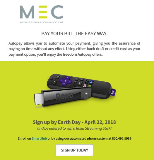 MEC Autopay Promotion